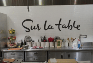 sur la table